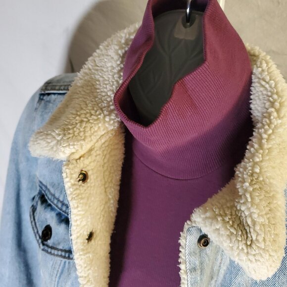 Levi's Premium Denim Trucker Jacket Sherpa Lined SzXS - shipping incl - Picture 8 of 16